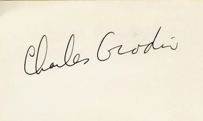 Charles Grodin autograph