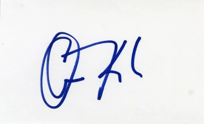 Christopher Knight autograph