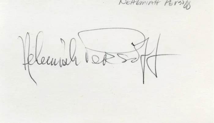 Nehemiah Persoff autograph