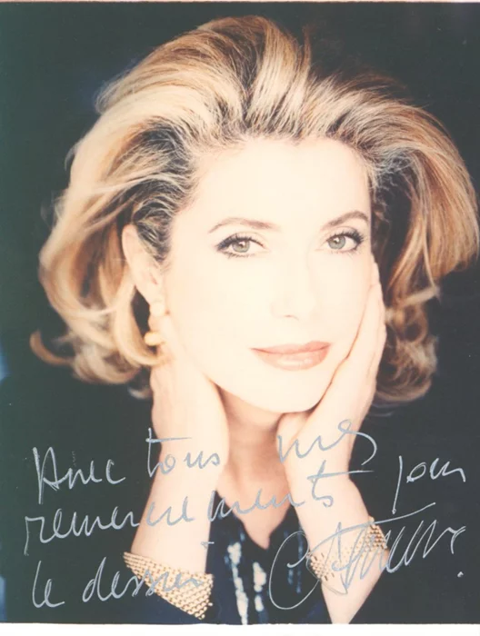 Catherine Deneuve autograph