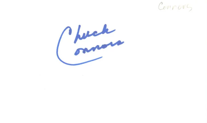Chuck Connors autograph