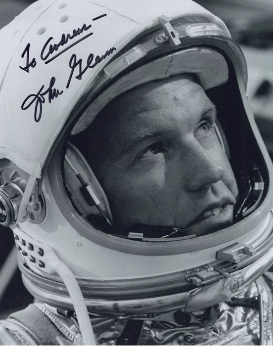 John Glenn autograph