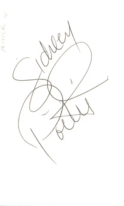 Sidney Poitier autograph