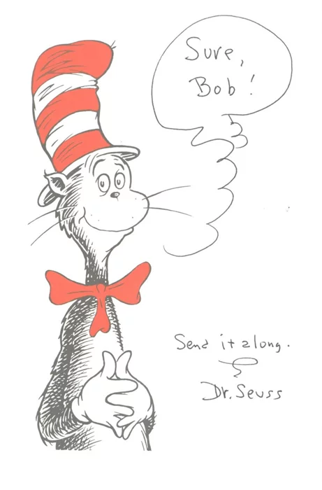 Dr. Seuss autograph