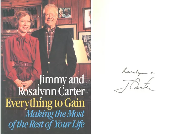 Jimmy & Rosalynn  Carter autograph