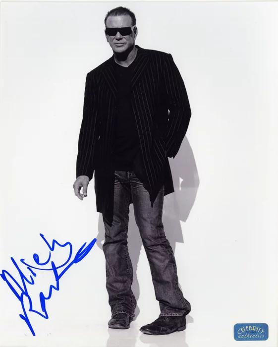 Mickey Rourke autograph