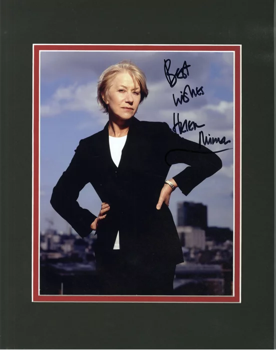 Helen Mirren autograph