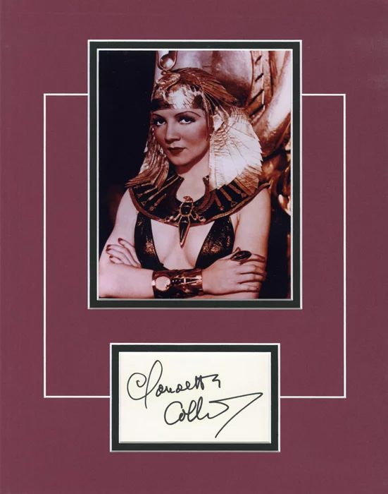 Claudette Colbert autograph