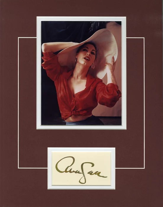 Ava Gardner autograph