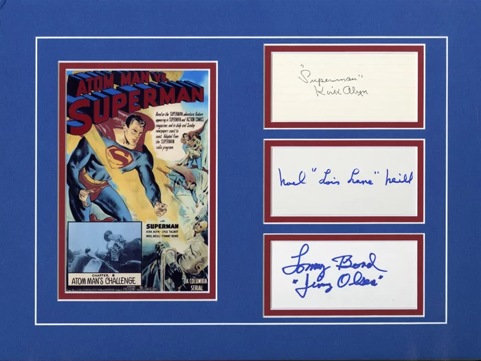 Atom Man vs Superman autograph