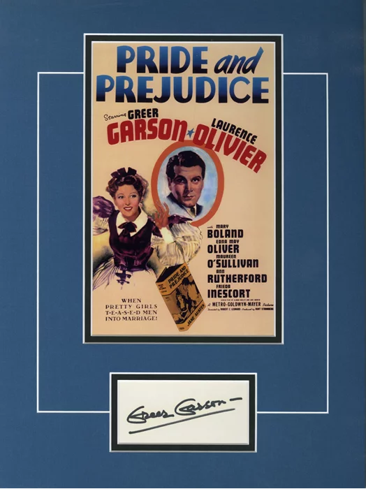 Greer Garson autograph