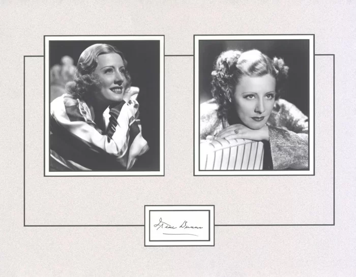 Irene Dunne autograph