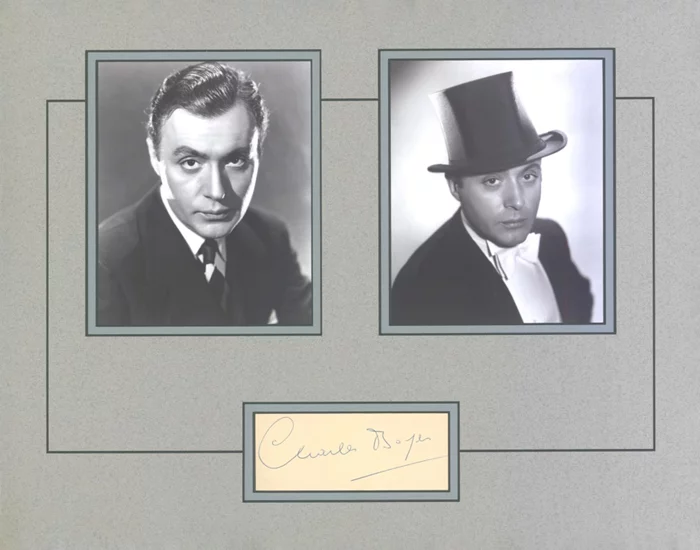 Charles Boyer autograph
