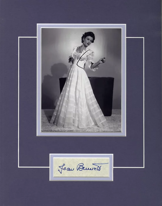 Joan Bennett autograph