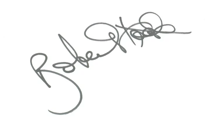 Robert Stack autograph