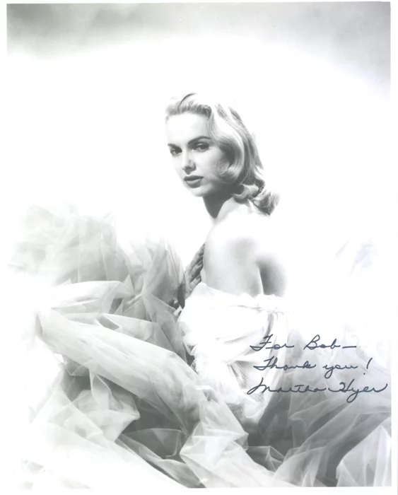 Martha Hyer autograph