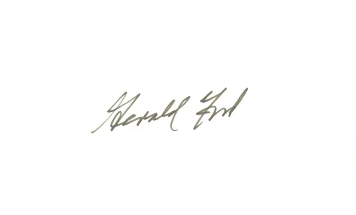 Gerald Ford autograph