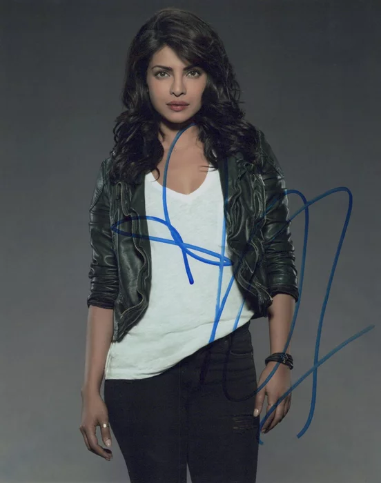 Priyanka Chopra autograph