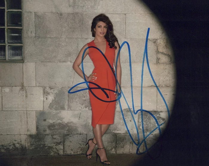 Priyanka Chopra autograph