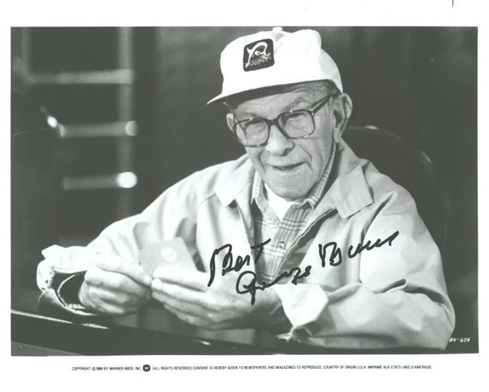 George Burns autograph