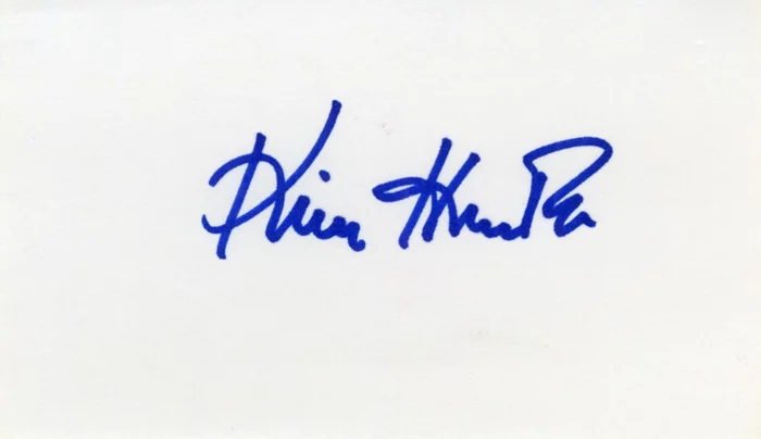 Kim Hunter autograph