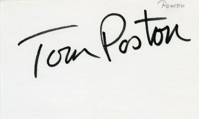 Tom Poston autograph