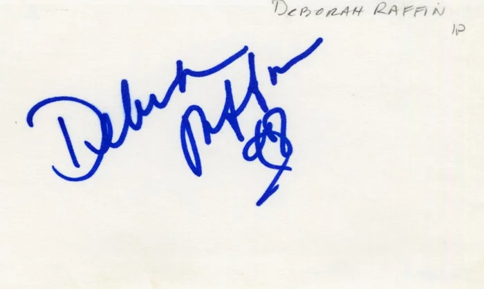 Deborah Raffin autograph