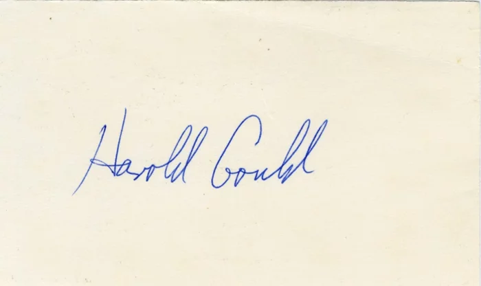 Harold Gould autograph
