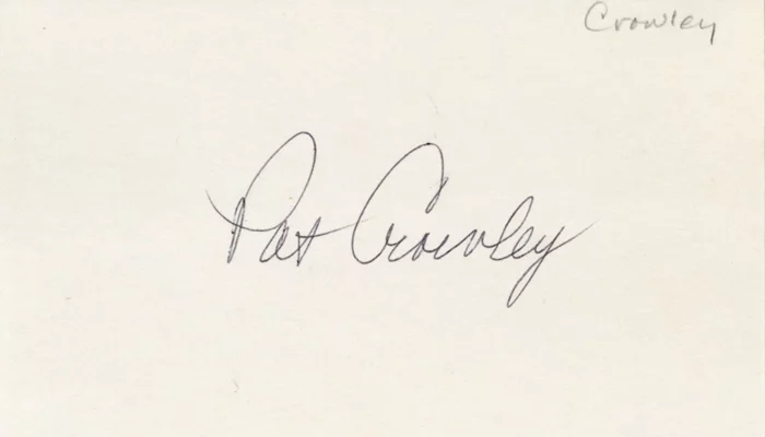 Patricia Crowley autograph