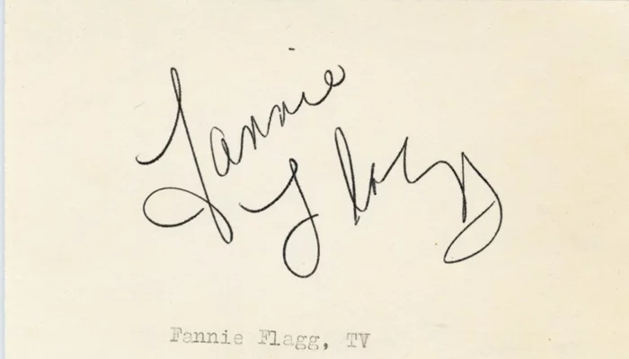 Fannie Flagg autograph