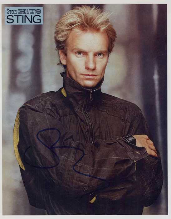 Sting autograph