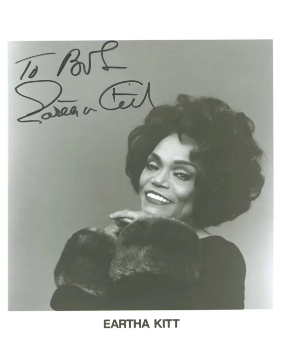 Eartha Kitt autograph