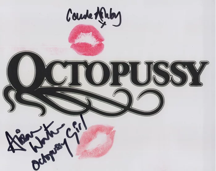 James Bond's Octopussy autograph