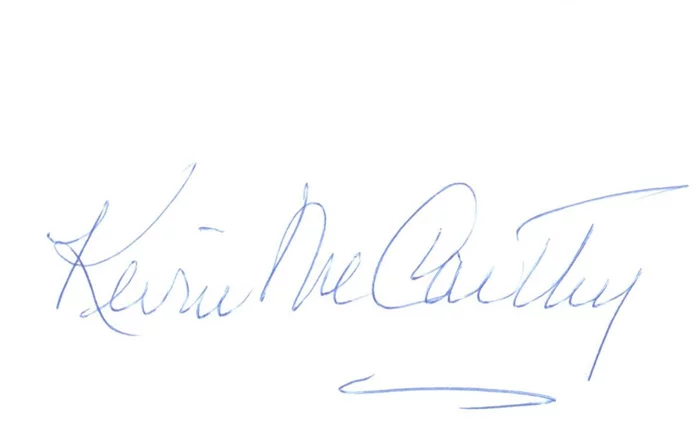 Kevin McCarthy autograph