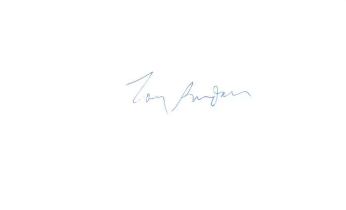 Tony Randall autograph