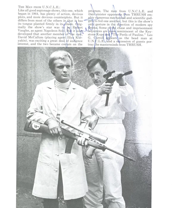 Robert Vaughn autograph