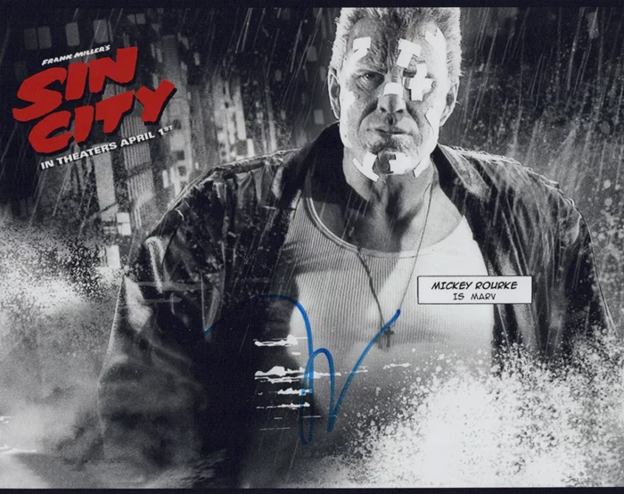 Mickey Rourke autograph