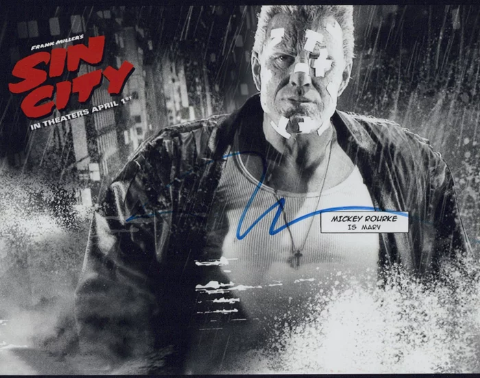 Mickey Rourke autograph
