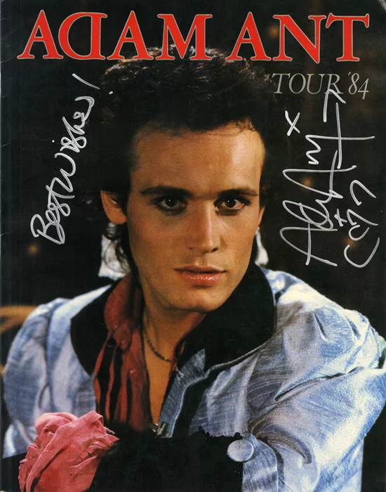 Adam Ant autograph