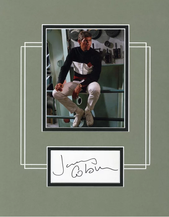 James Coburn autograph