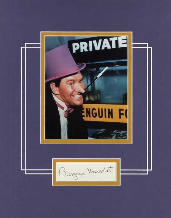 Burgess Meredith autograph