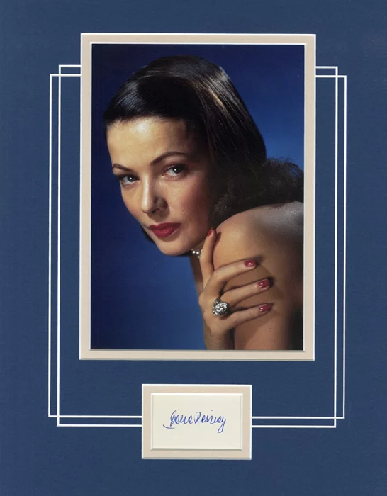 Gene Tierney autograph