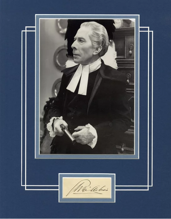George Arliss autograph