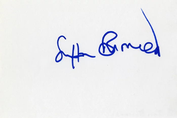 Saffron Burrows autograph