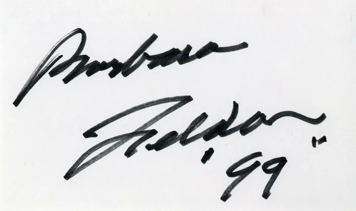 Barbara Feldon autograph