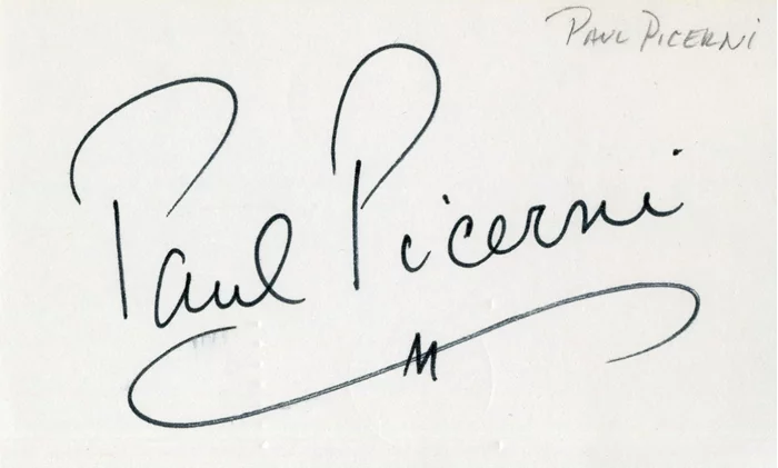 Paul Picerni autograph