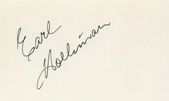 Earl Holliman autograph