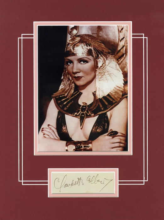 Claudette Colbert autograph