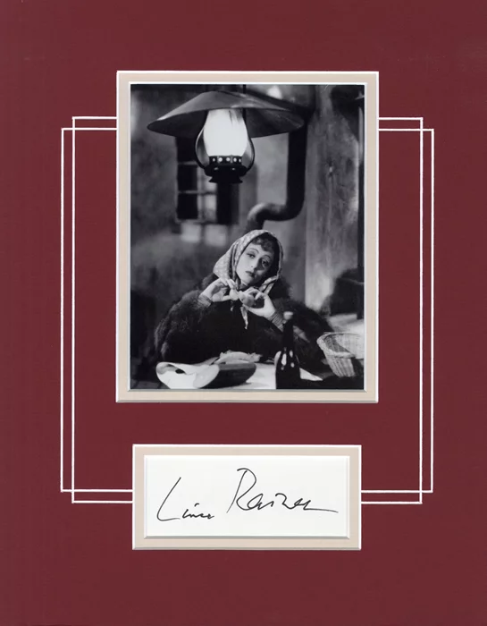 Luise Rainer autograph