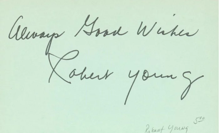 Robert Young autograph